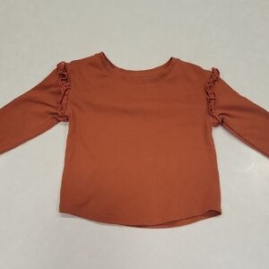 Cat & Jack Terracotta Long Sleeve Kids Tee
